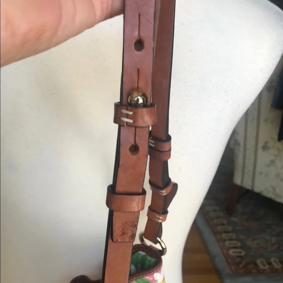 Dooney & Bourke Pink Floral Shoulder Bag - Picture 3 of 15